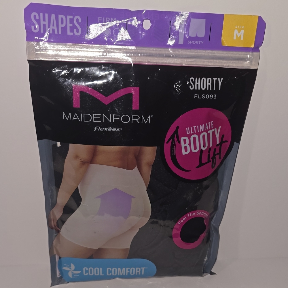 Maidenform Flexees Booty Lift Shorty - Black Medium